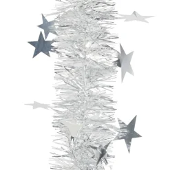 Gifi Guirlande de Noël argentée blanche 4 m^ Décoration Extérieure De Noël
