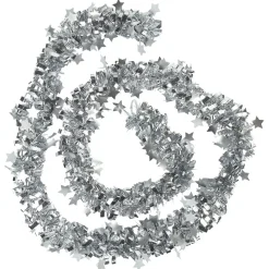Gifi Guirlande de Noël argentée 2 m^ Décoration Extérieure De Noël