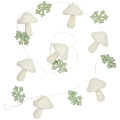 Gifi Guirlande de Noël champignons et flocons 1,80 m^ Décoration Sapin