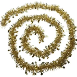 Gifi Guirlande de Noël dorée 4 m^ Décoration Extérieure De Noël