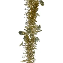 Gifi Guirlande de Noël dorée 2 m^ Décoration Extérieure De Noël