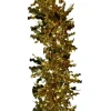 Gifi Guirlande de Noël dorée 2 m^ Décoration Extérieure De Noël