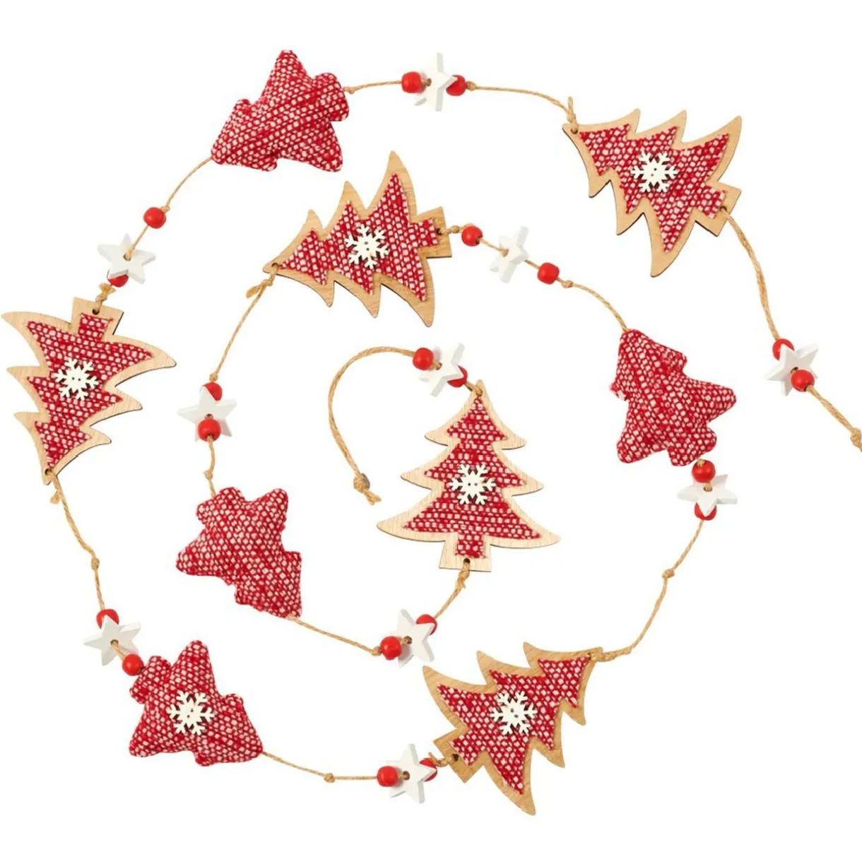 Gifi Guirlande de Noël en bois^ Décoration Sapin