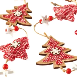 Gifi Guirlande de Noël en bois^ Décoration Sapin