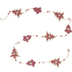 Gifi Guirlande de Noël en bois^ Décoration Sapin