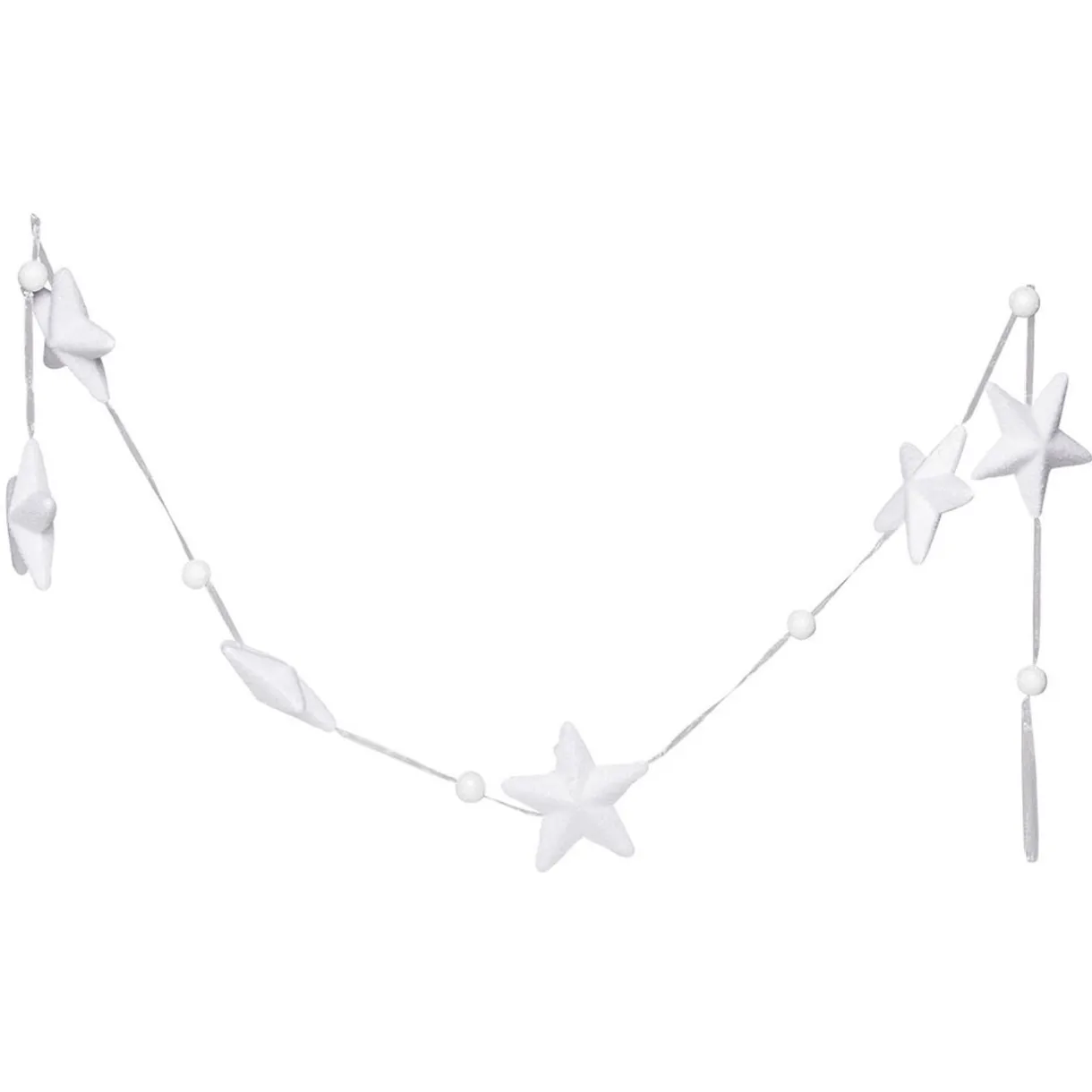 Gifi Guirlande de Noël forme en polystyrène blanc 1,8 m^ Décoration Sapin