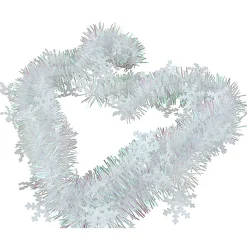 Gifi Guirlande de Noël rose argentée 2 m^ Décoration Extérieure De Noël