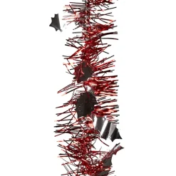 Gifi Guirlande de Noël rouge argentée 2 m^ Décoration Extérieure De Noël