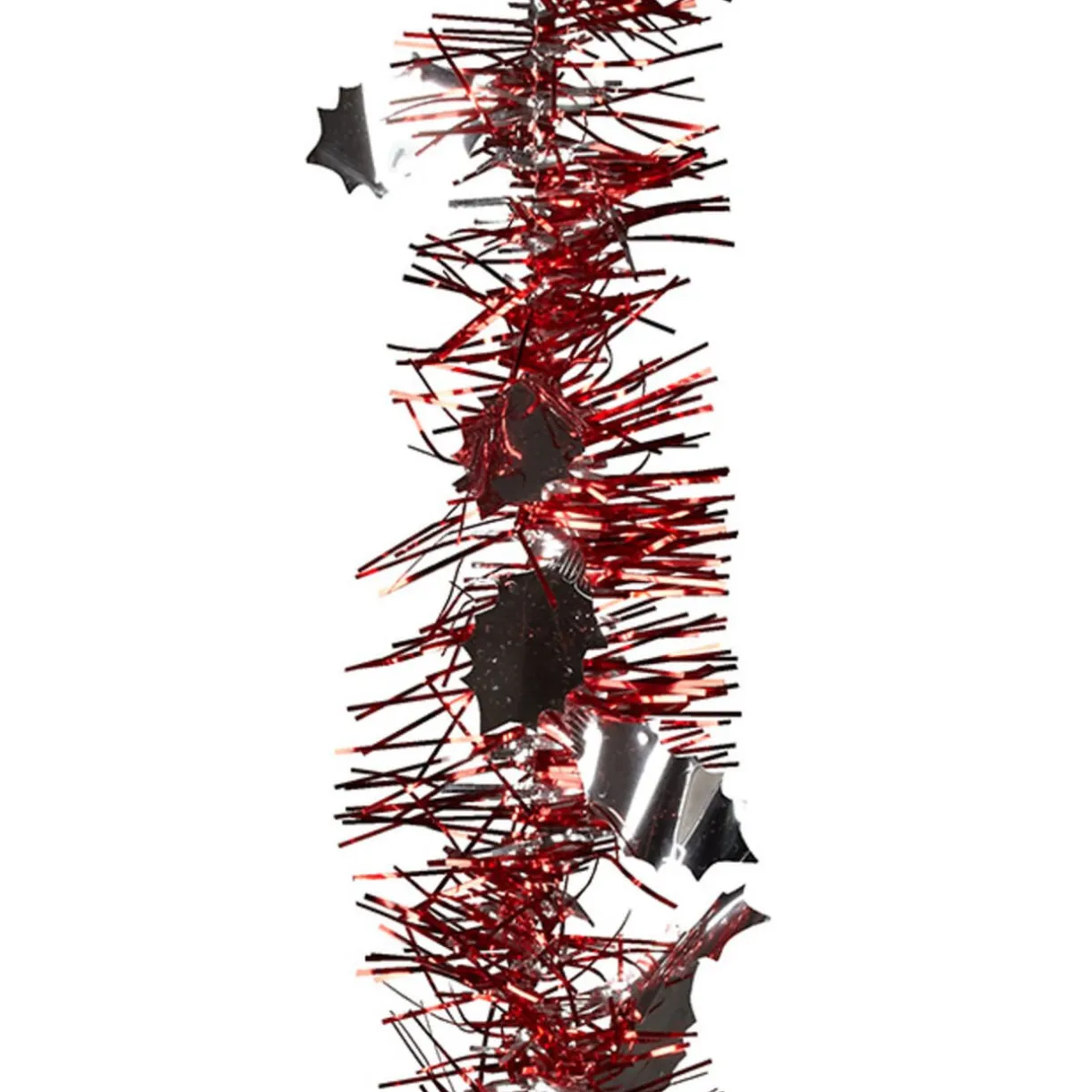 Gifi Guirlande de Noël rouge argentée 2 m^ Décoration Extérieure De Noël