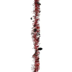 Gifi Guirlande de Noël rouge argentée 2 m^ Décoration Extérieure De Noël