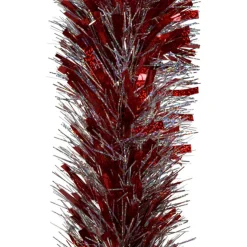 Gifi Guirlande de Noël rouge blanche 2,7 m^ Décoration Extérieure De Noël