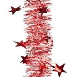 Gifi Guirlande de Noël rouge blanche 2 m^ Décoration Extérieure De Noël