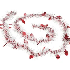 Gifi Guirlande de Noël rouge blanche 2 m^ Décoration Extérieure De Noël