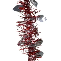 Gifi Guirlande de Noël rouge et argentée 2 m^ Décoration Extérieure De Noël
