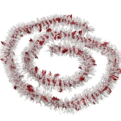 Gifi Guirlande de Noël rouge et blanche 2 m^ Décoration Extérieure De Noël