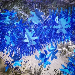 Gifi Guirlande de Noël scintillante Disney Stitch bleu 3m^ Décoration Sapin