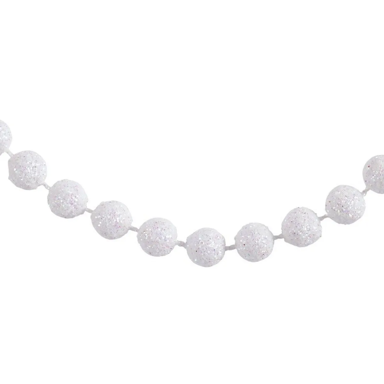 Gifi Guirlande de perles blanches 500 cm^ Décoration Sapin