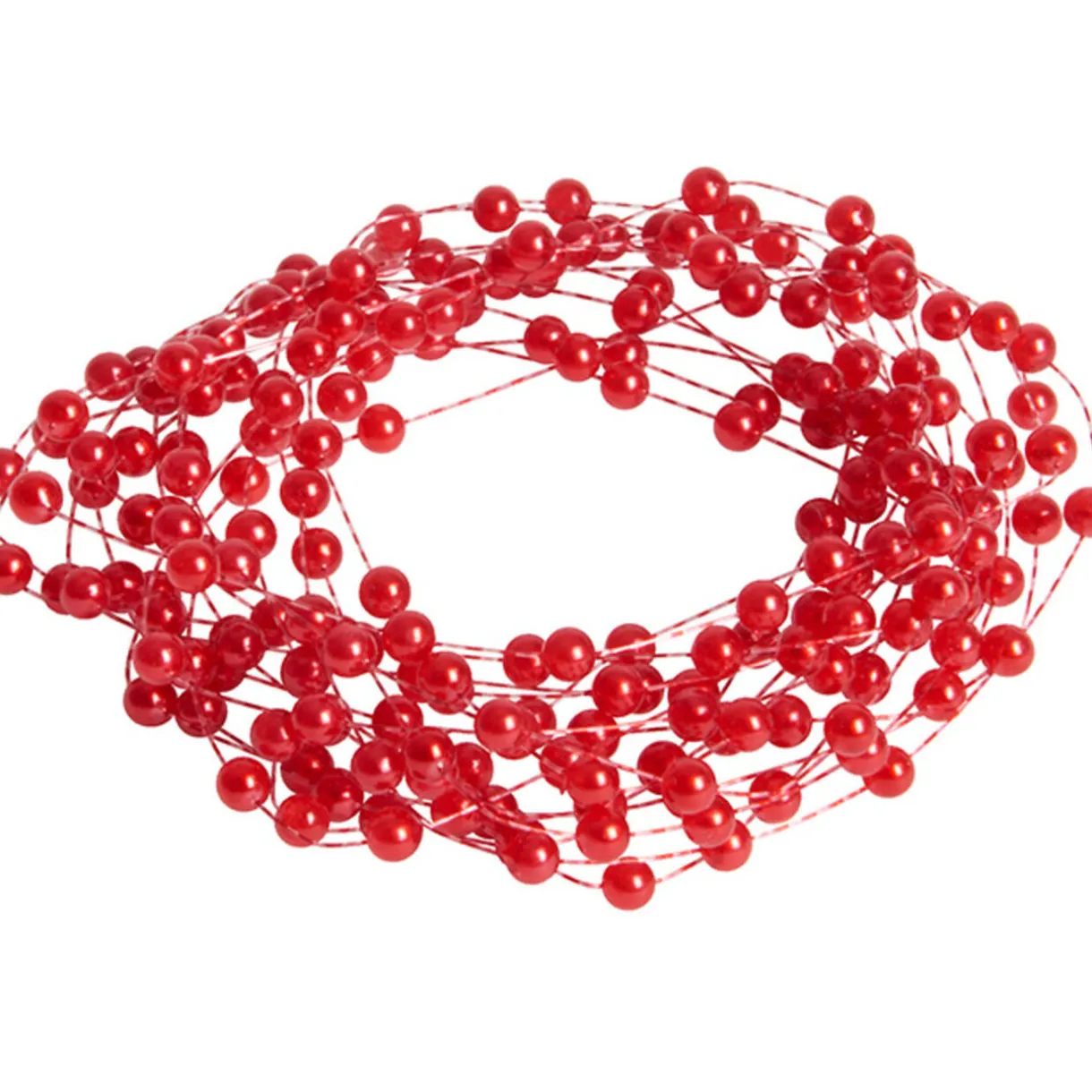 Best Gifi Guirlande de perles rouges 3 m