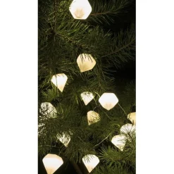 Gifi Guirlande diamants lumineuse extérieur 10 LED^ Décoration Extérieure De Noël