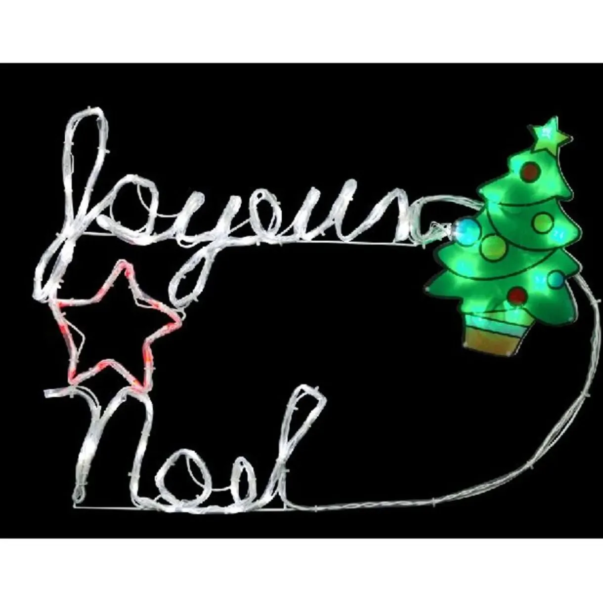 Gifi GUIRLANDE ELECTRIQUE JOYEUX NOEL^ Décoration Extérieure De Noël