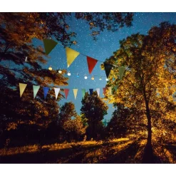 Outlet Gifi Guirlande en papier fanion multicolore