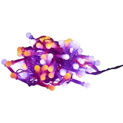 Clearance Gifi Guirlande extérieure 100 LED violet et orange
