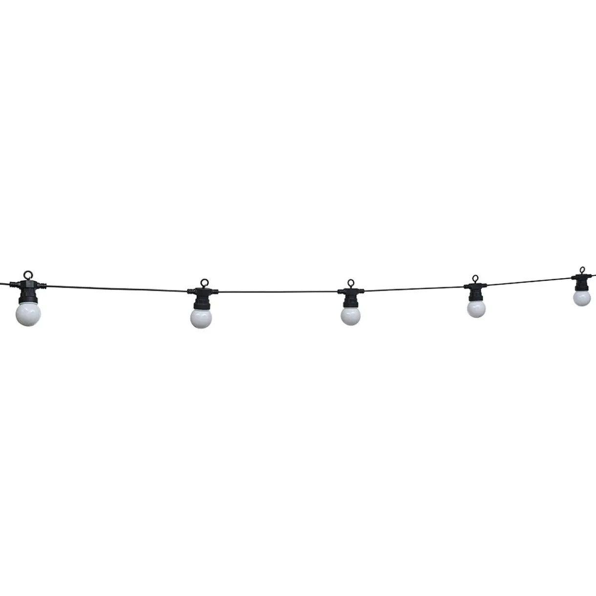 Outlet Gifi Guirlande guinguette 50 LED 10 boules blanches 6m