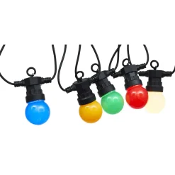 Online Gifi Guirlande guinguette 50 LED 10 boules multicolores 6m