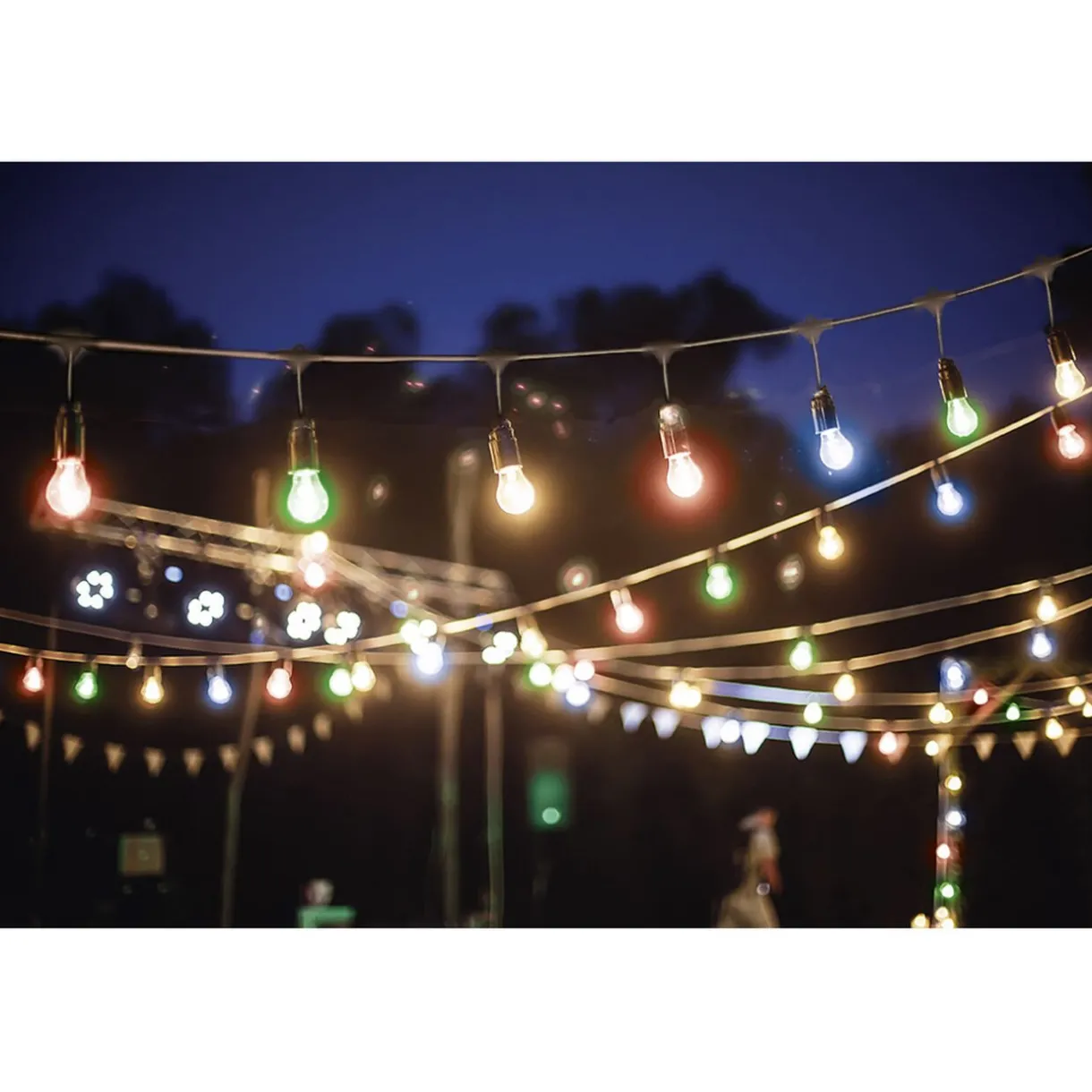 Online Gifi Guirlande guinguette 50 LED 10 boules multicolores 6m