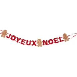 Gifi Guirlande Joyeux Noël rouge^ Décoration Sapin