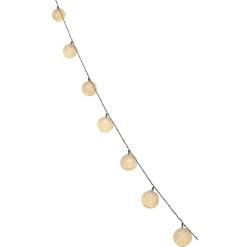 Gifi Guirlande électrique 20 boules blanc chaud 3,8 m^ Décoration Extérieure De Noël