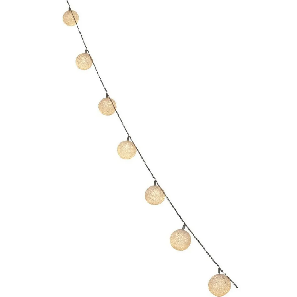 Gifi Guirlande électrique 20 boules blanc chaud 3,8 m^ Décoration Extérieure De Noël