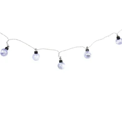 Gifi Guirlande électrique 10 boules grises pailletées L. 1,8 m^ Décoration Extérieure De Noël