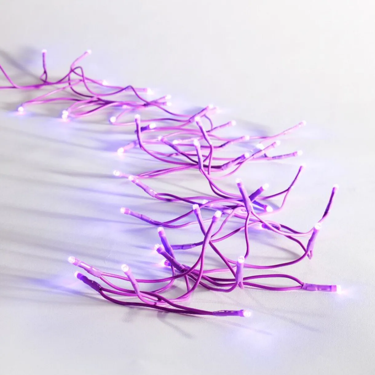 Gifi Guirlande électrique 50 led violet fixe L. 4,9 m^ Décoration Extérieure De Noël