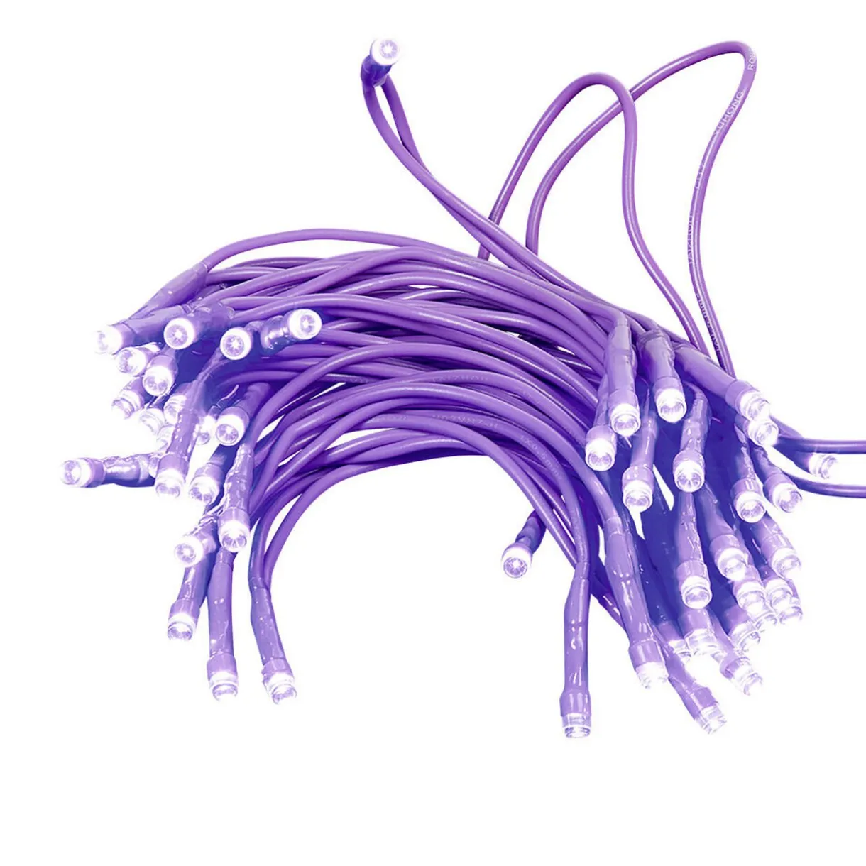 Gifi Guirlande électrique 50 led violet fixe L. 4,9 m^ Décoration Extérieure De Noël