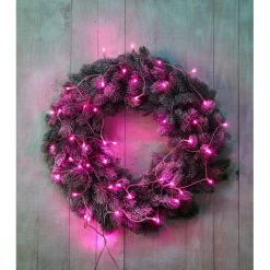 Gifi Guirlande électrique 50 led violet fixe L. 4,9 m^ Décoration Extérieure De Noël