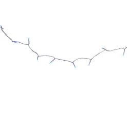 Gifi Guirlande électrique 180 led bleues L. 17,9 m^ Décoration Extérieure De Noël