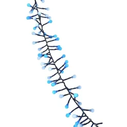 Gifi Guirlande électrique blanche et bleue clignotante L. 1,4 m^ Décoration Extérieure De Noël