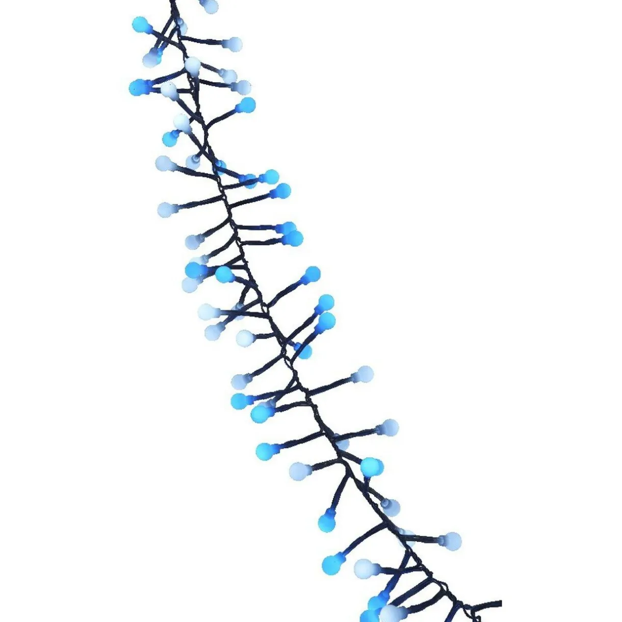 Gifi Guirlande électrique blanche et bleue clignotante L. 1,4 m^ Décoration Extérieure De Noël