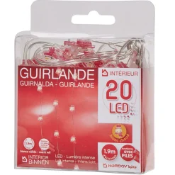Gifi Guirlande électrique blanc chaud fixe L. 1,9 m^ Décoration Extérieure De Noël