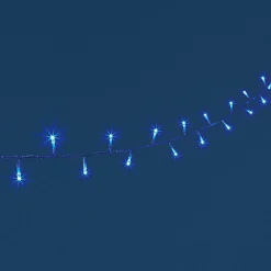 Gifi Guirlande électrique bleue clignotante 11,9 m^ Décoration Extérieure De Noël