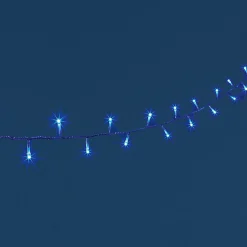 Gifi Guirlande électrique bleue clignotante 17,9 m^ Décoration Extérieure De Noël