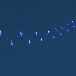 Gifi Guirlande électrique bleue clignotante 23,9 m^ Décoration Extérieure De Noël