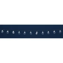 Gifi Guirlande électrique bonhommes de neige blanc fixe 3,9 m^ Décoration Extérieure De Noël