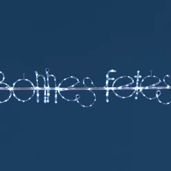 Gifi Guirlande électrique Bonnes fêtes blanc^ Décoration Extérieure De Noël