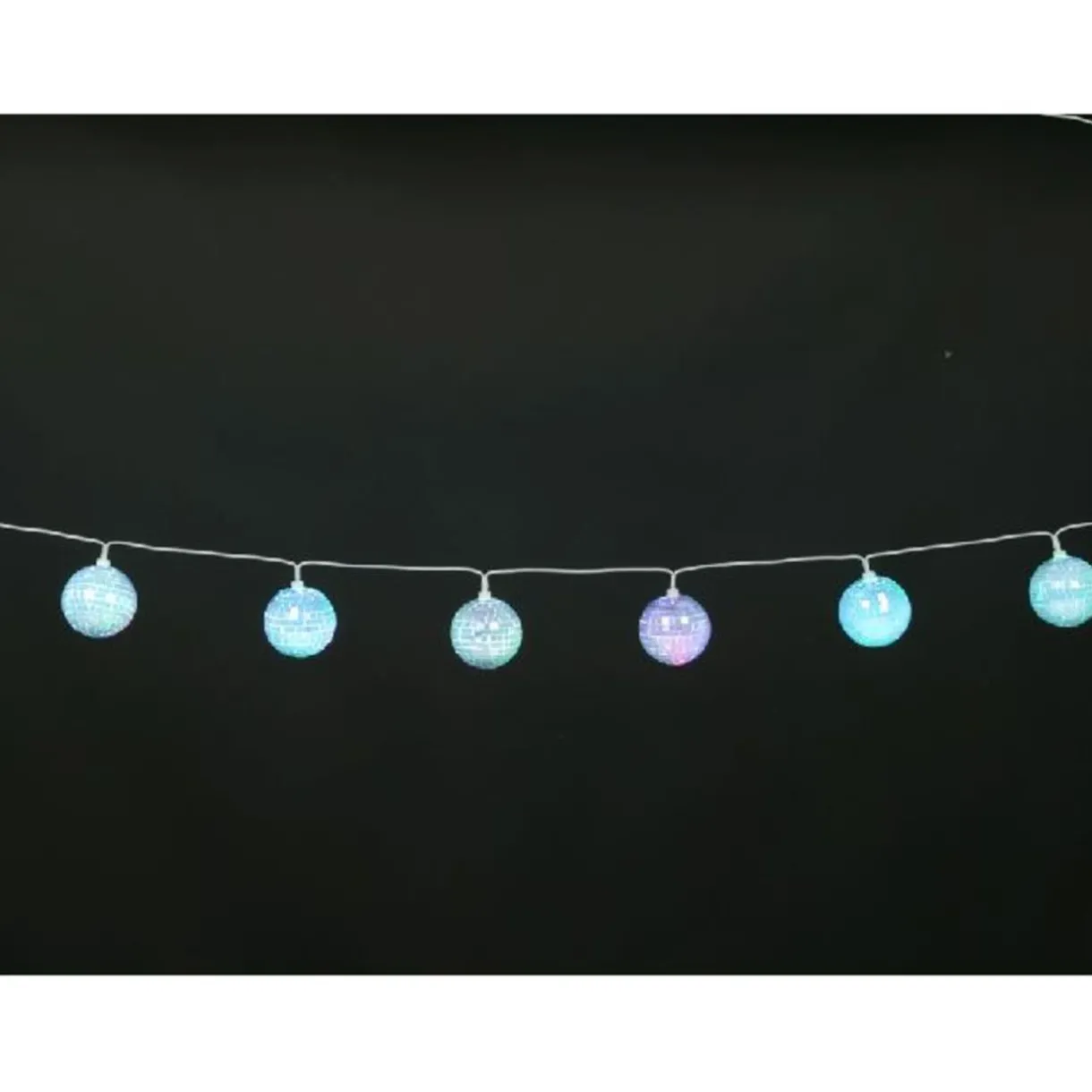 Gifi Guirlande électrique boules disco multicolores 1.42 m^ Décoration Extérieure De Noël
