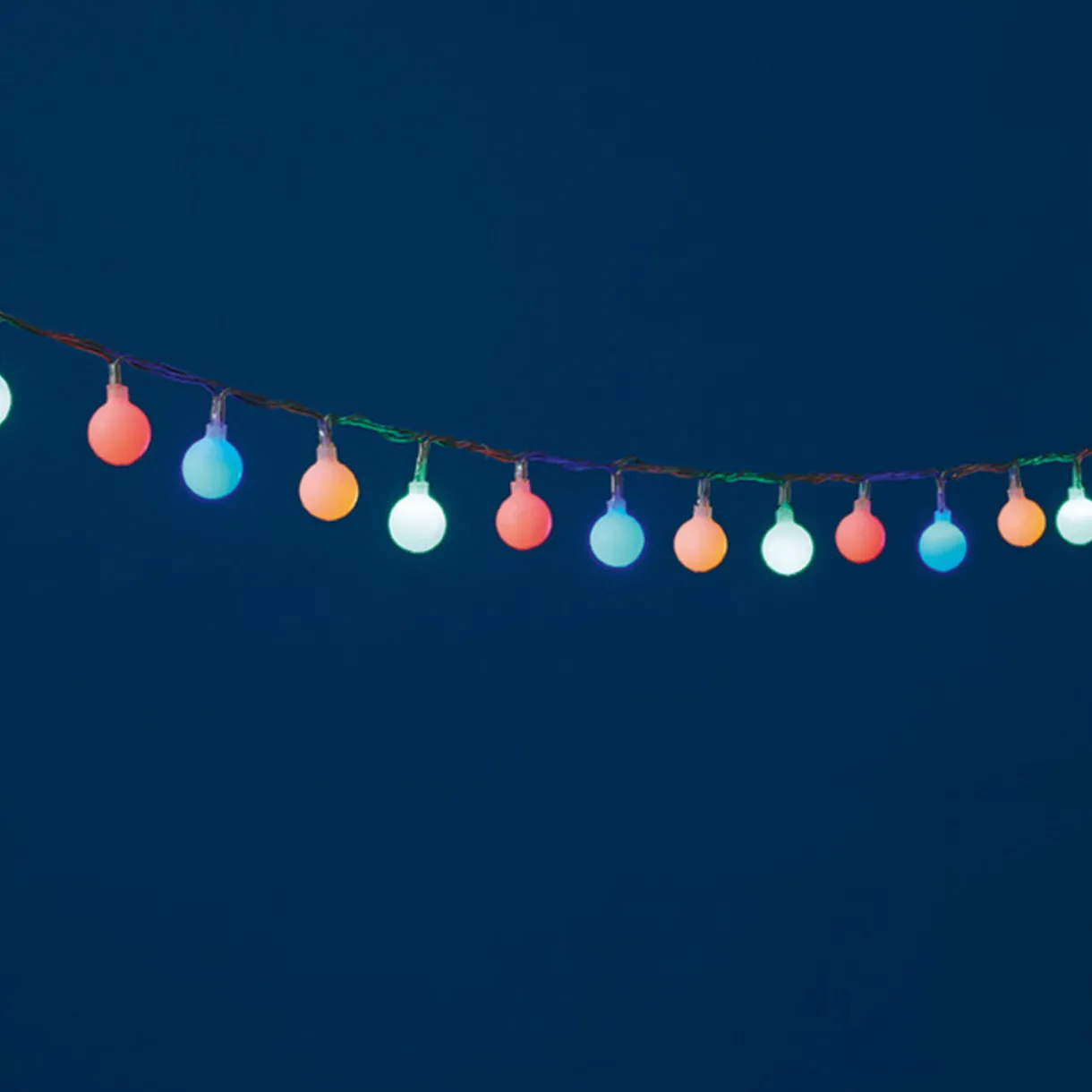 Gifi Guirlande électrique boule blanche 0,95 m^ Décoration Extérieure De Noël