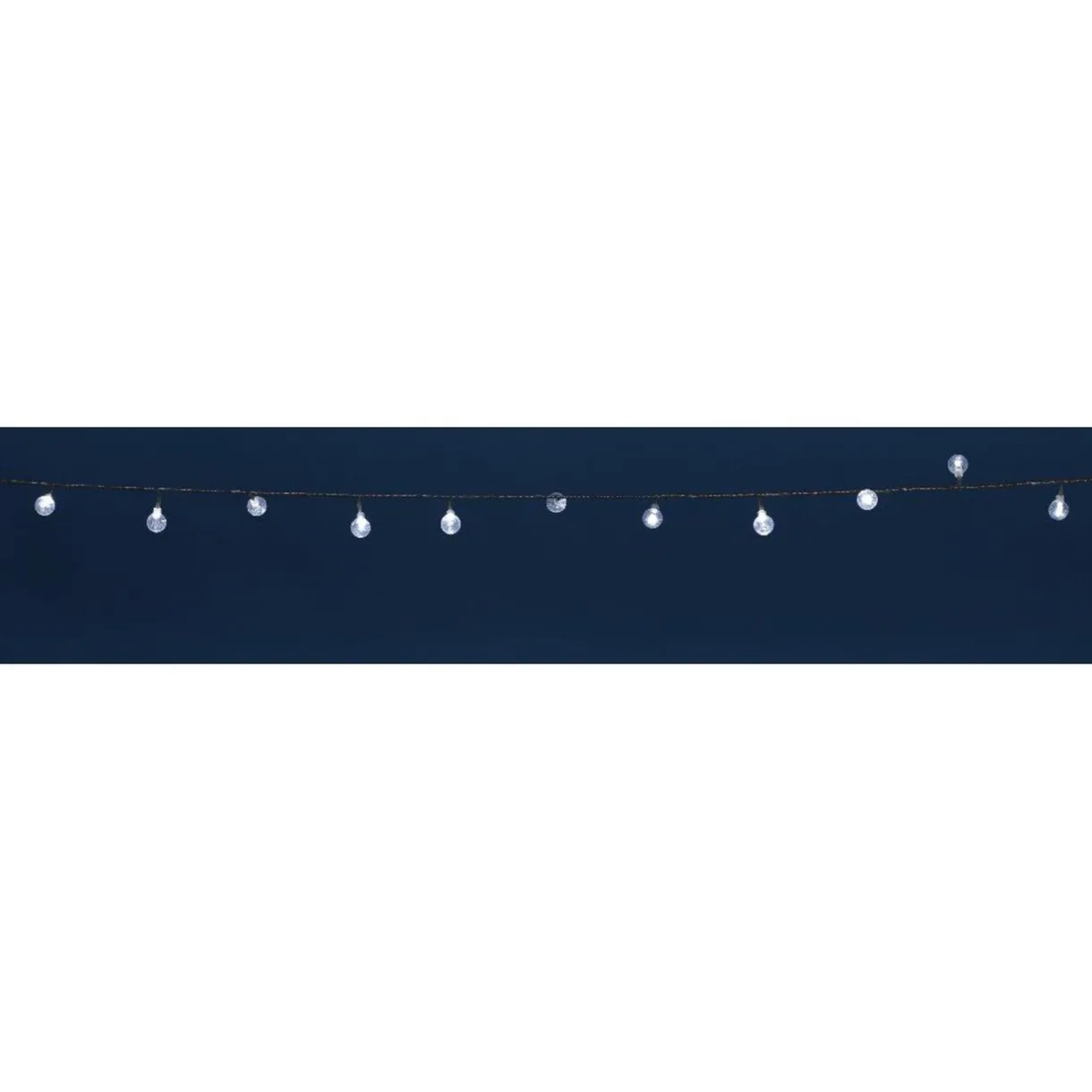 Gifi Guirlande électrique boules transparentes pailletées 3,9 m^ Décoration Extérieure De Noël