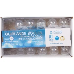 Gifi Guirlande électrique boules à led étoile blanc chaud L. 1,8 m^ Décoration Extérieure De Noël