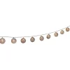 Gifi Guirlande électrique boules plates métal rosé 10 led L. 1,35 m^ Décoration Extérieure De Noël